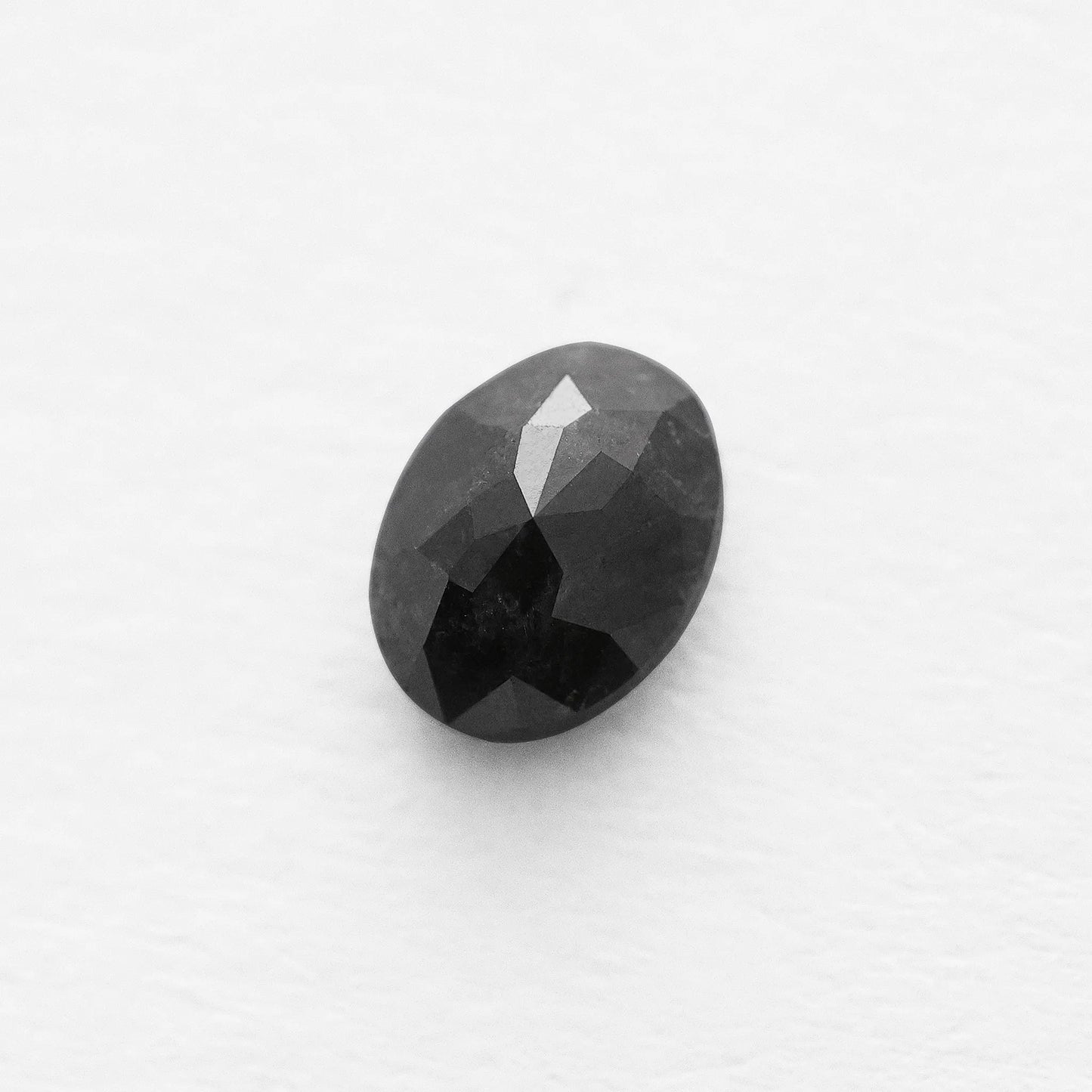 0.88 Ct Oval Brilliant Cut Salt and Pepper Diamond