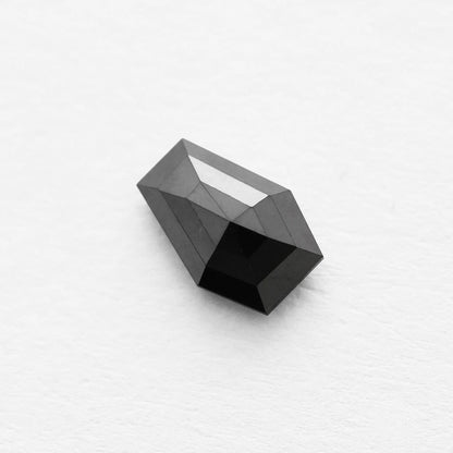 0.98 Ct Shield Brilliant Cut Salt and Pepper Diamond
