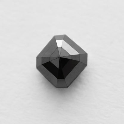 1.86 Ct Asscher Brilliant Cut Salt and Pepper Diamond