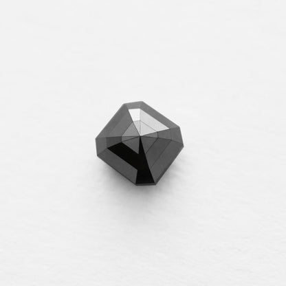 1.86 Ct Asscher Brilliant Cut Salt and Pepper Diamond