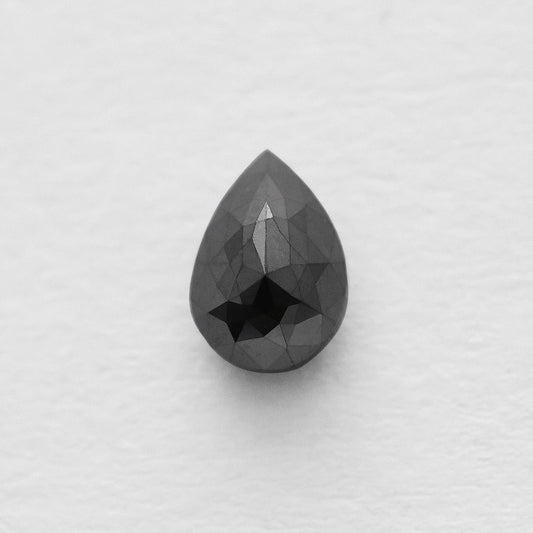 0.83 Ct Pear Brilliant Cut Salt and Pepper Diamond