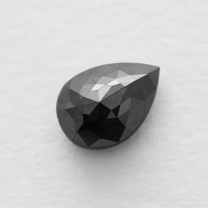 0.83 Ct Pear Brilliant Cut Salt and Pepper Diamond