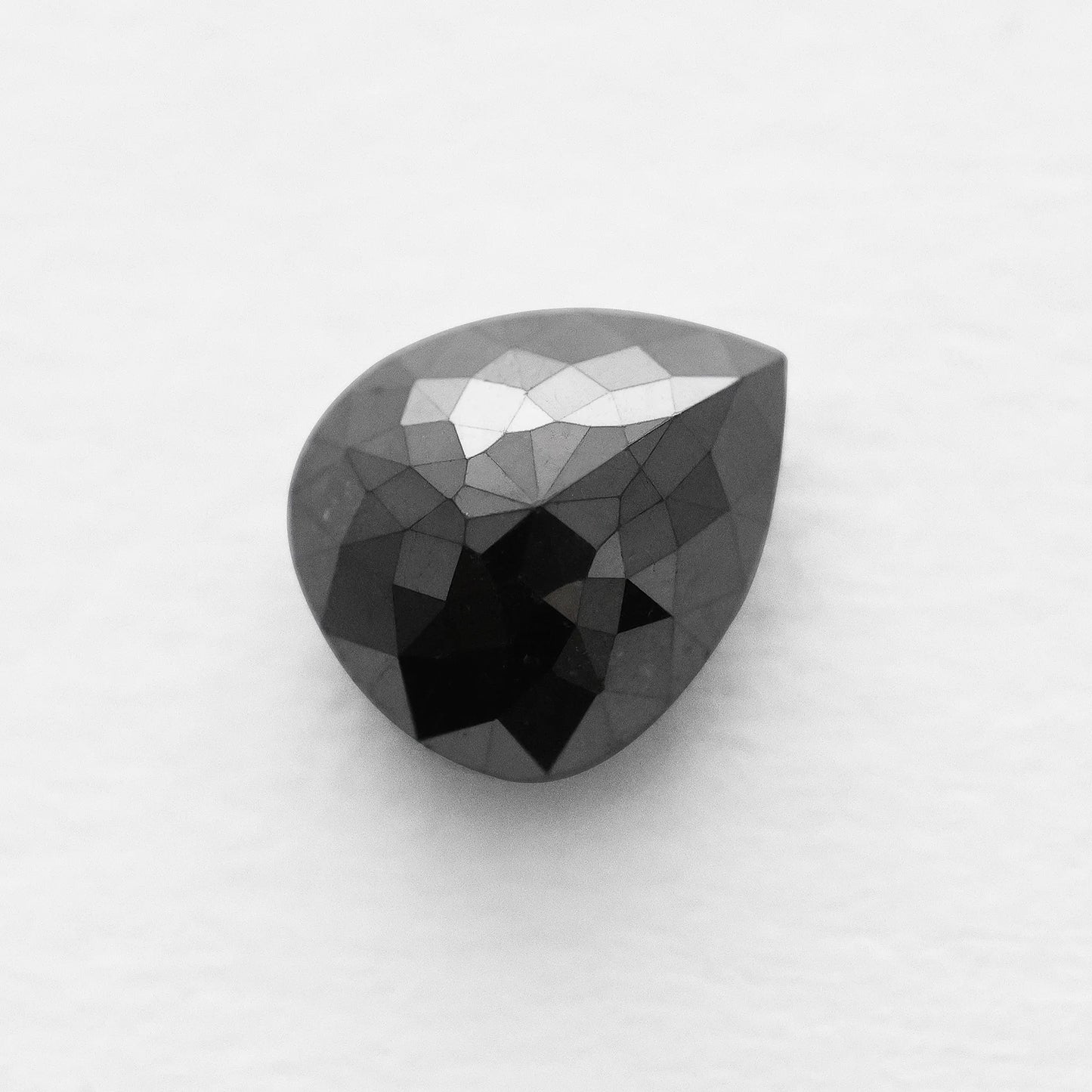 2.25 Ct Pear Brilliant Cut Salt and Pepper Diamond
