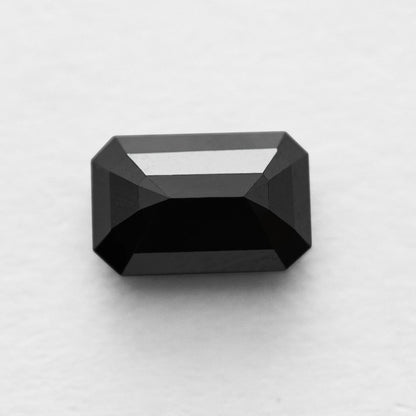 4.34 Ct Emerald Brilliant Cut Salt and Pepper Diamond