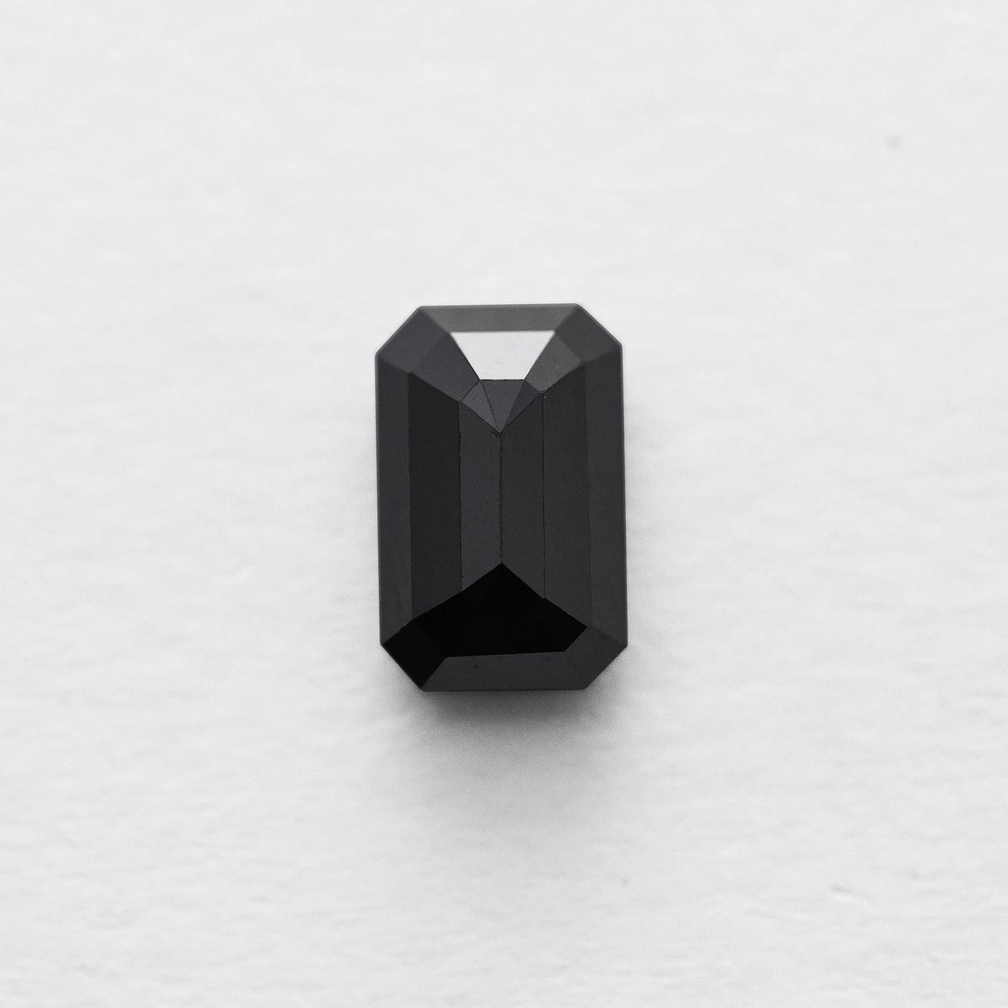 4.34 Ct Emerald Brilliant Cut Salt and Pepper Diamond