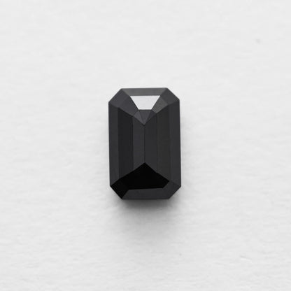 4.34 Ct Emerald Brilliant Cut Salt and Pepper Diamond