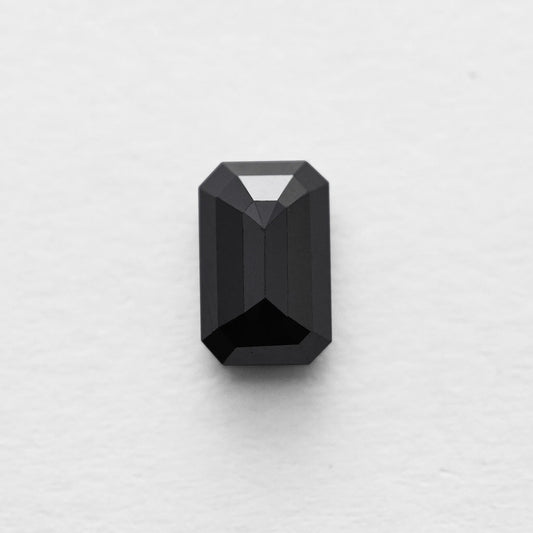 4.34 Ct Emerald Brilliant Cut Salt and Pepper Diamond