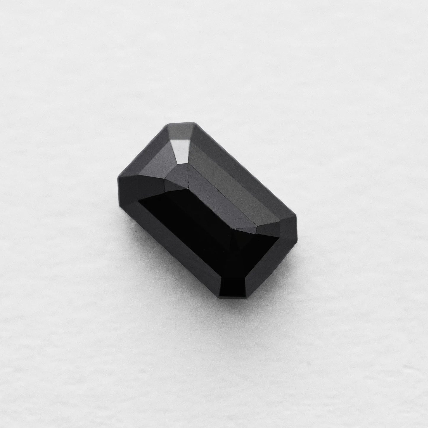 4.34 Ct Emerald Brilliant Cut Salt and Pepper Diamond