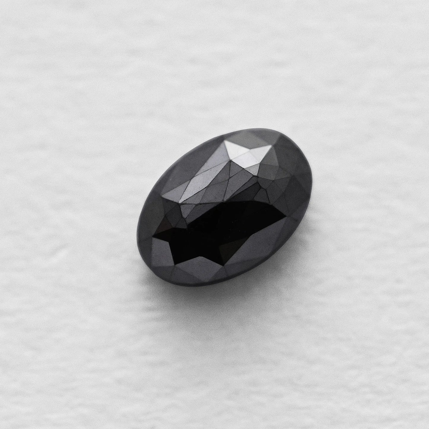 0.60 Ct Oval Brilliant Cut Salt and Pepper Diamond