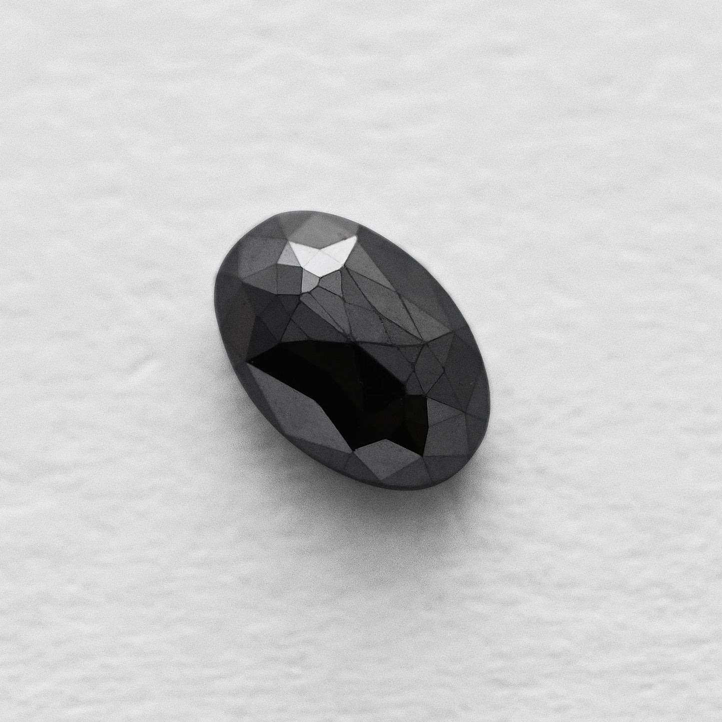 0.60 Ct Oval Brilliant Cut Salt and Pepper Diamond