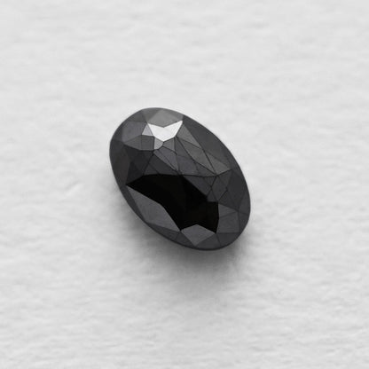 0.60 Ct Oval Brilliant Cut Salt and Pepper Diamond