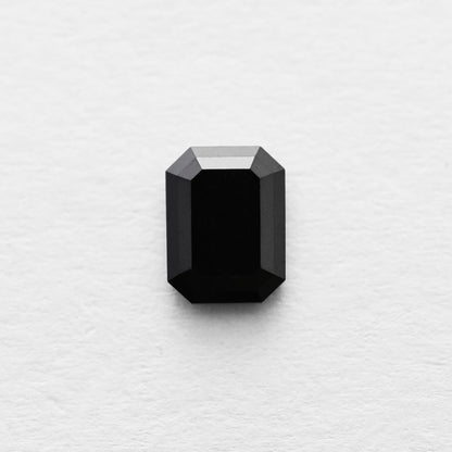 1.38 Ct Emerald Brilliant Cut Salt and Pepper Diamond
