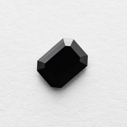 1.38 Ct Emerald Brilliant Cut Salt and Pepper Diamond