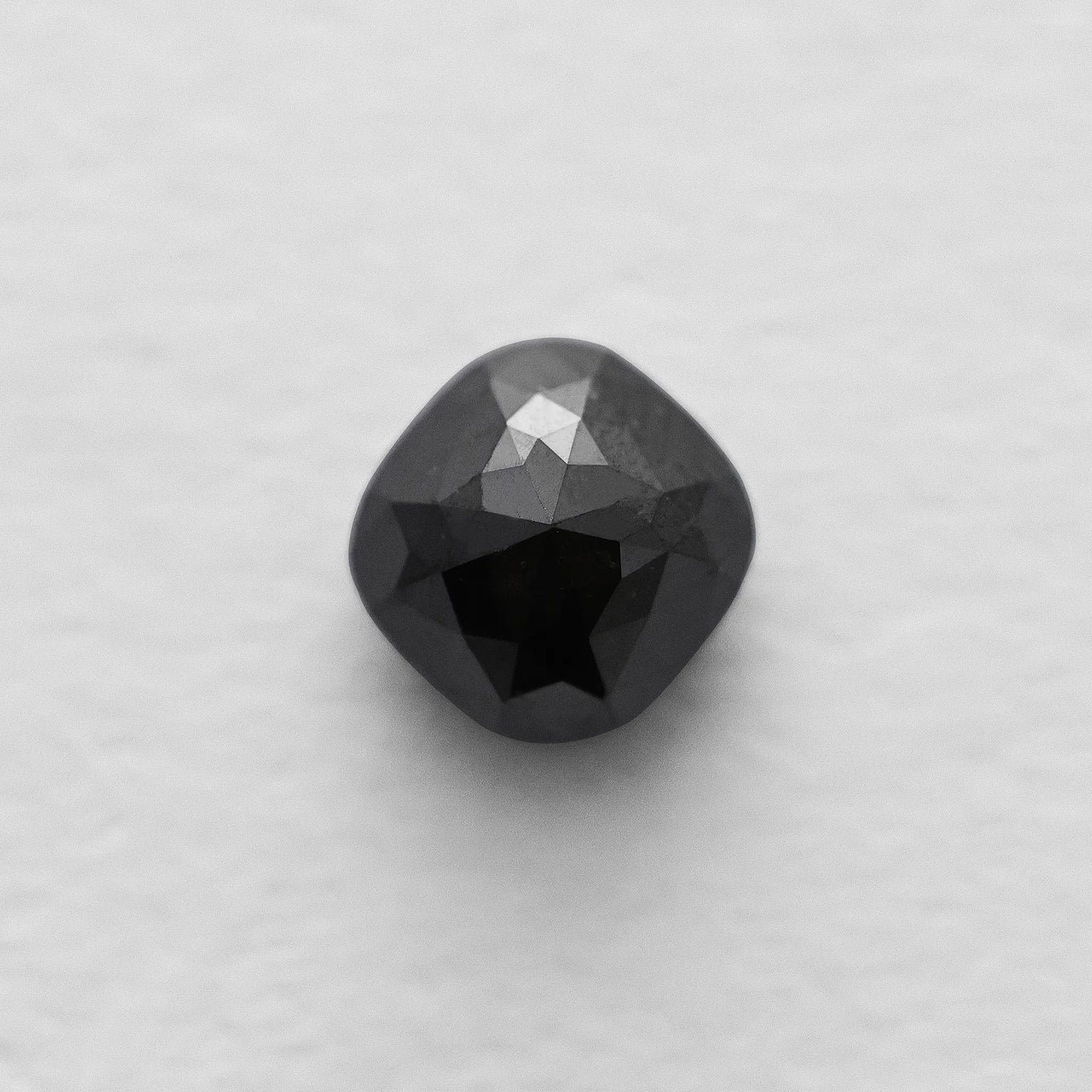 1.55 Ct Cushion Brilliant Cut Salt and Pepper Diamond