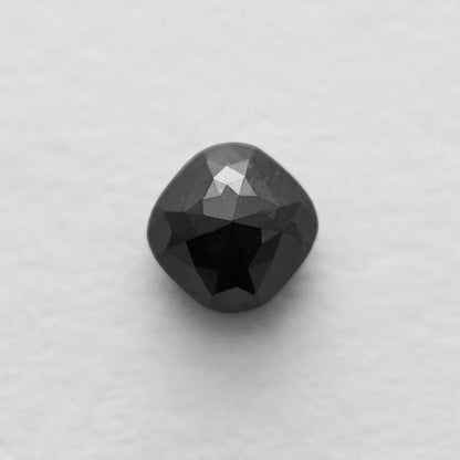 1.55 Ct Cushion Brilliant Cut Salt and Pepper Diamond