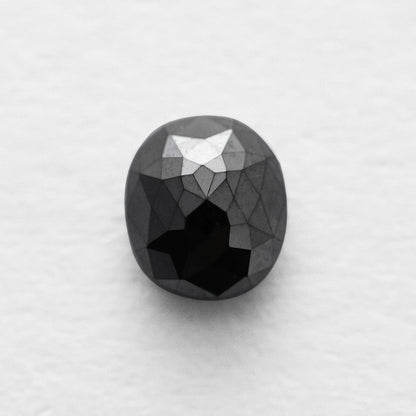 0.88 Ct Cushion Brilliant cut Salt and Pepper Diamond
