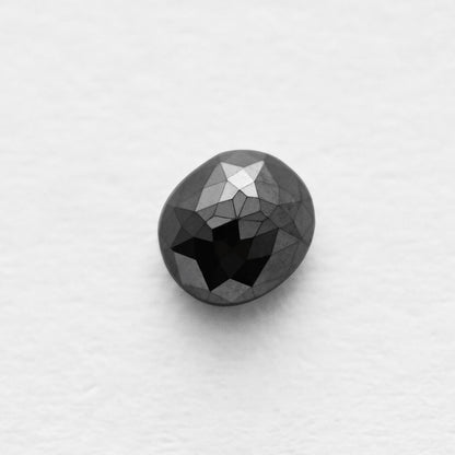 0.88 Ct Cushion Brilliant cut Salt and Pepper Diamond