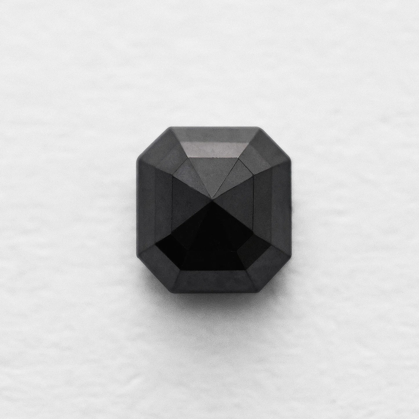 0.98 Ct Asscher Brilliant Cut Salt and Pepper Diamond