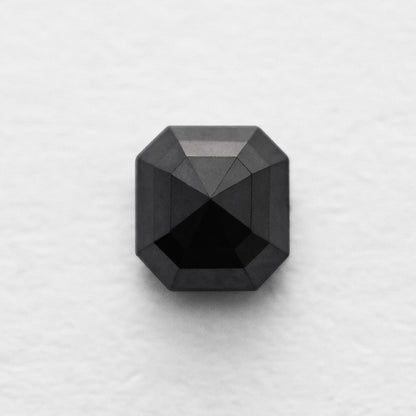 0.98 Ct Asscher Brilliant Cut Salt and Pepper Diamond