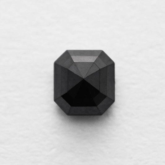 0.98 Ct Asscher Brilliant Cut Salt and Pepper Diamond