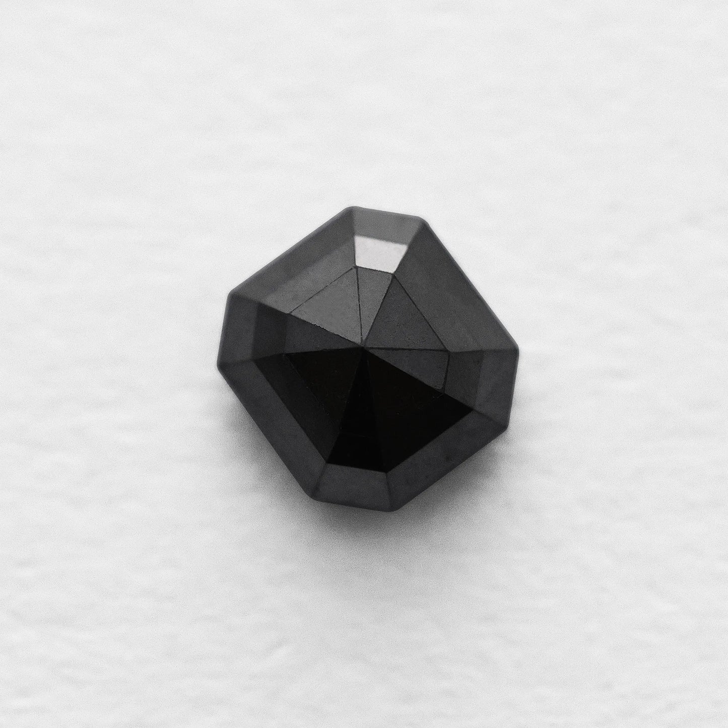 0.98 Ct Asscher Brilliant Cut Salt and Pepper Diamond