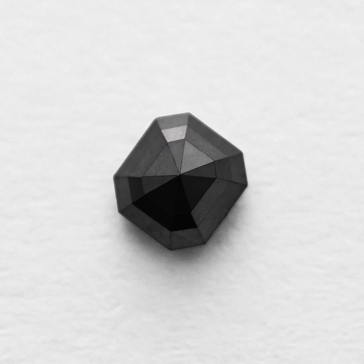 0.98 Ct Asscher Brilliant Cut Salt and Pepper Diamond