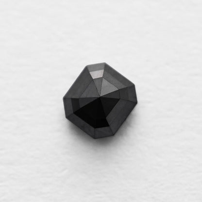 0.98 Ct Asscher Brilliant Cut Salt and Pepper Diamond