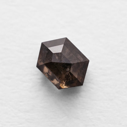1.26 Ct Hexagon Brilliant Cut Salt and Pepper Diamond