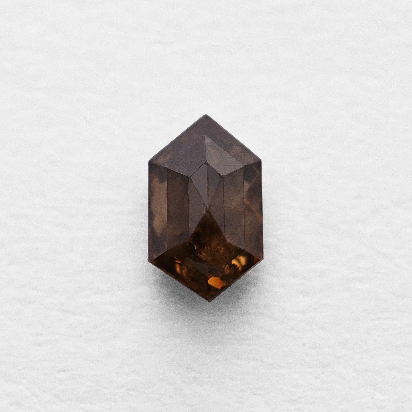1.02 Ct Hexagon Brilliant Cut Salt and Pepper Diamond