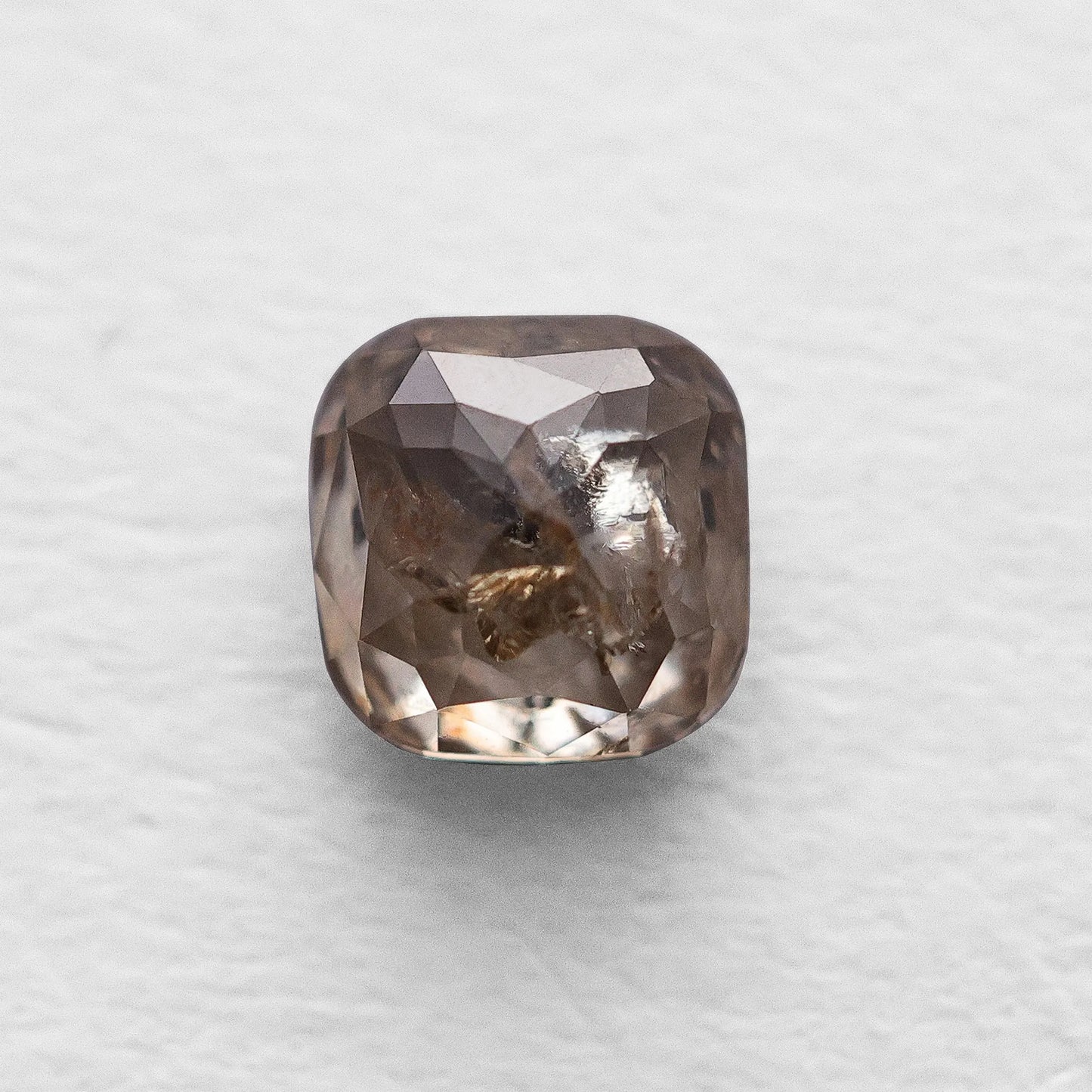 1.02 Ct Cushion Brilliant Cut Salt and Pepper Diamond