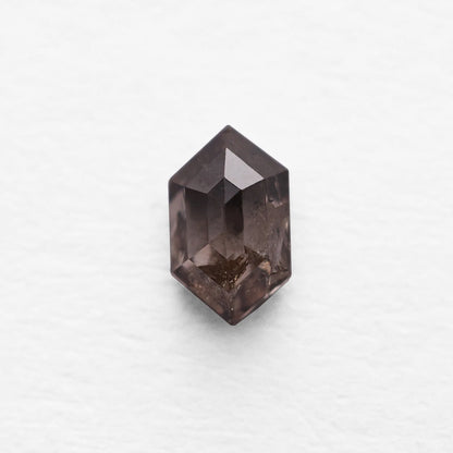 0.85 Ct Hexagon Brilliant Cut Salt and Pepper Diamond