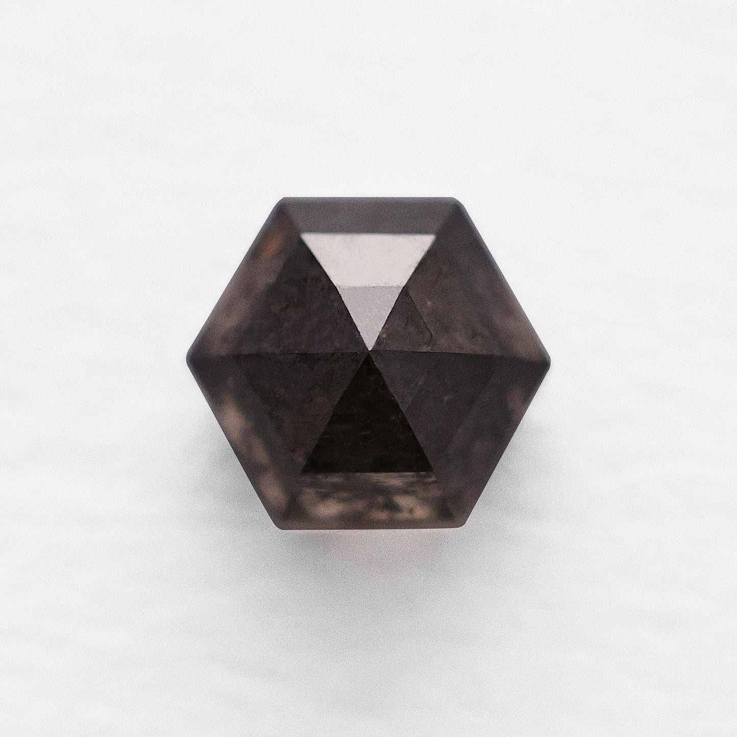 0.93 Ct Hexagon Brilliant Cut Salt and Pepper Diamond