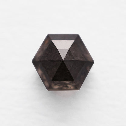 0.93 Ct Hexagon Brilliant Cut Salt and Pepper Diamond