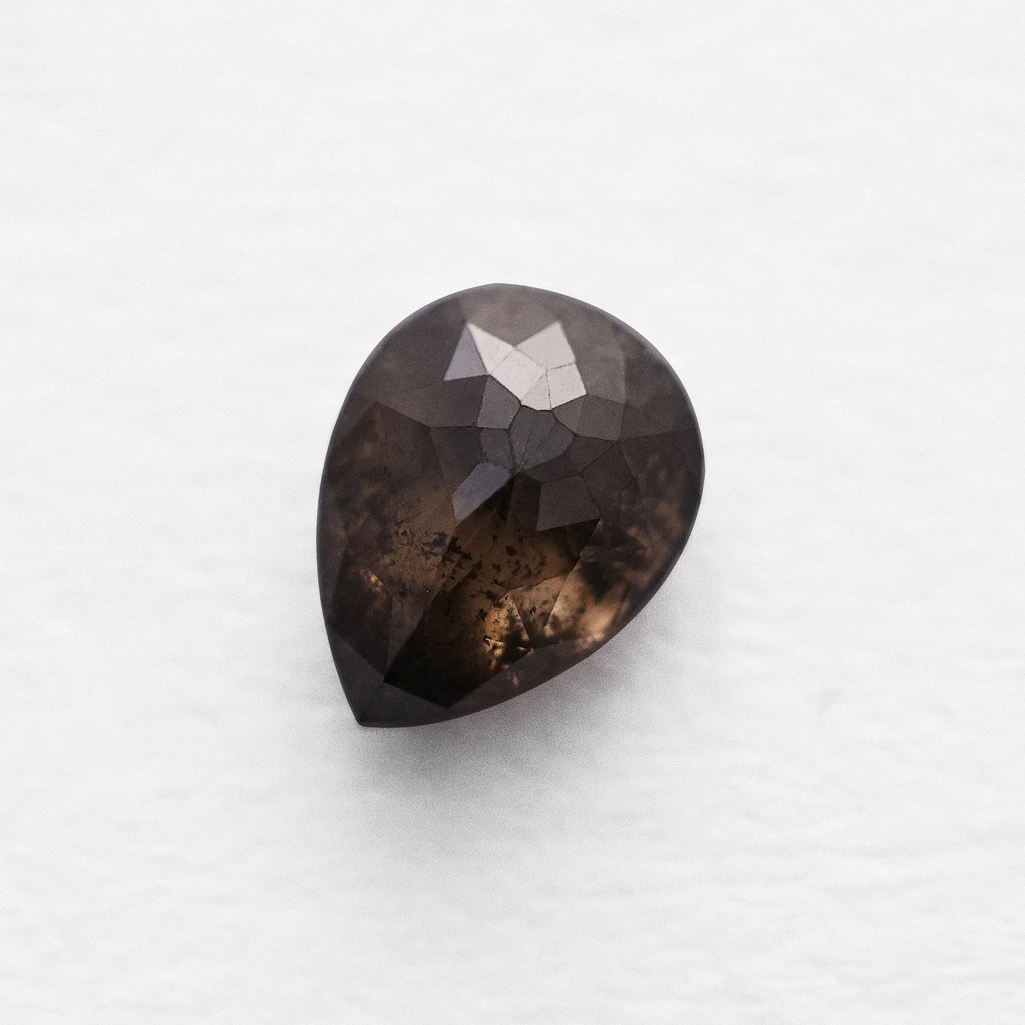 0.98 Ct Pear Brilliant Cut Salt and Pepper Diamond