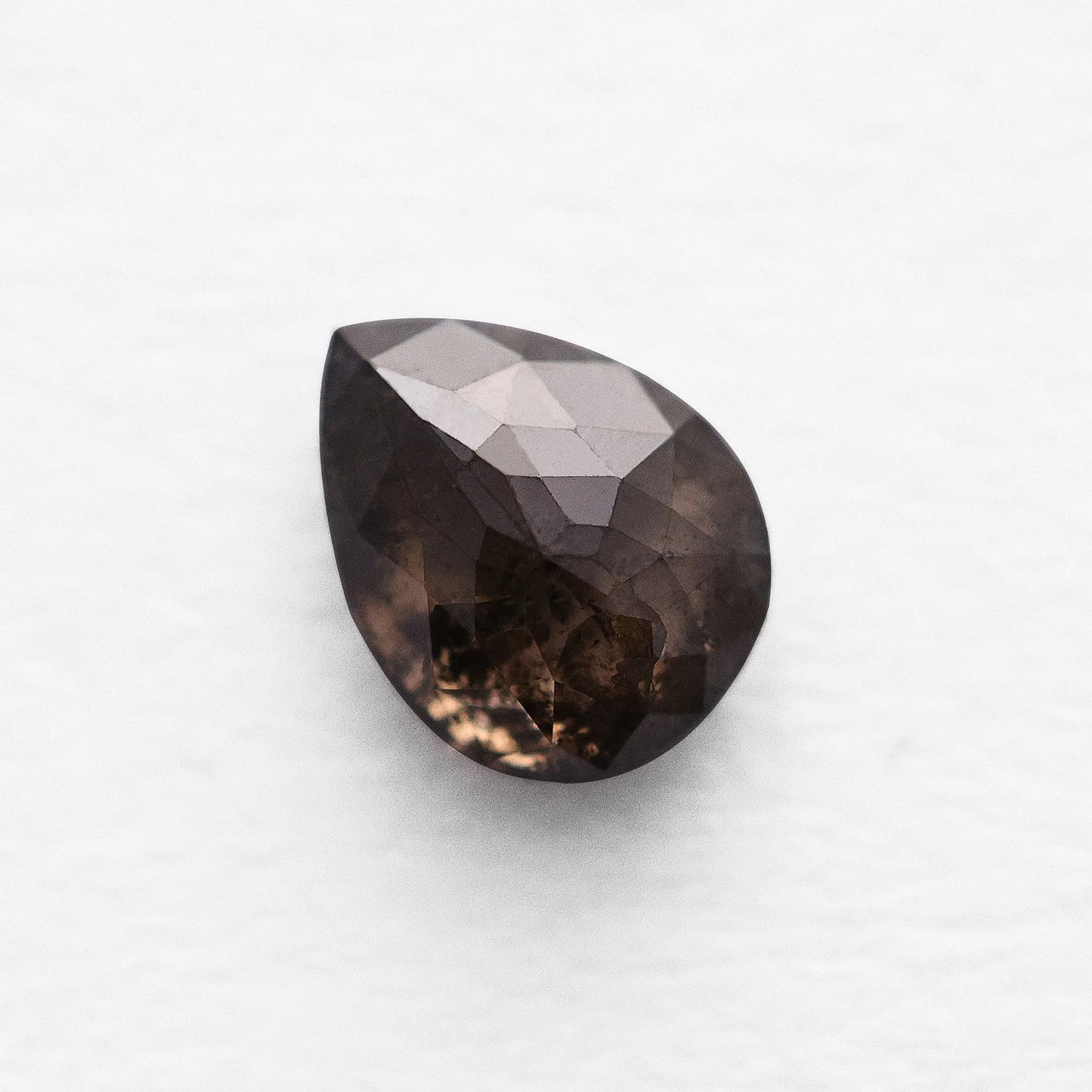 0.98 Ct Pear Brilliant Cut Salt and Pepper Diamond