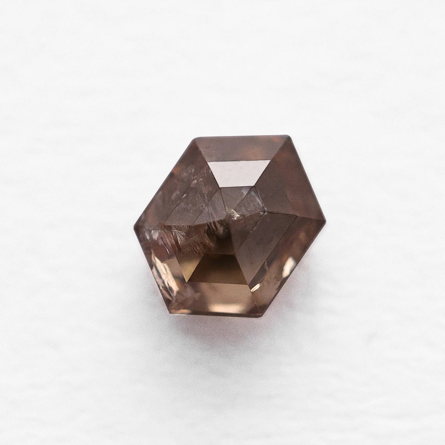 0.86 Ct Hexagon Brilliant Cut Salt and Pepper Diamond