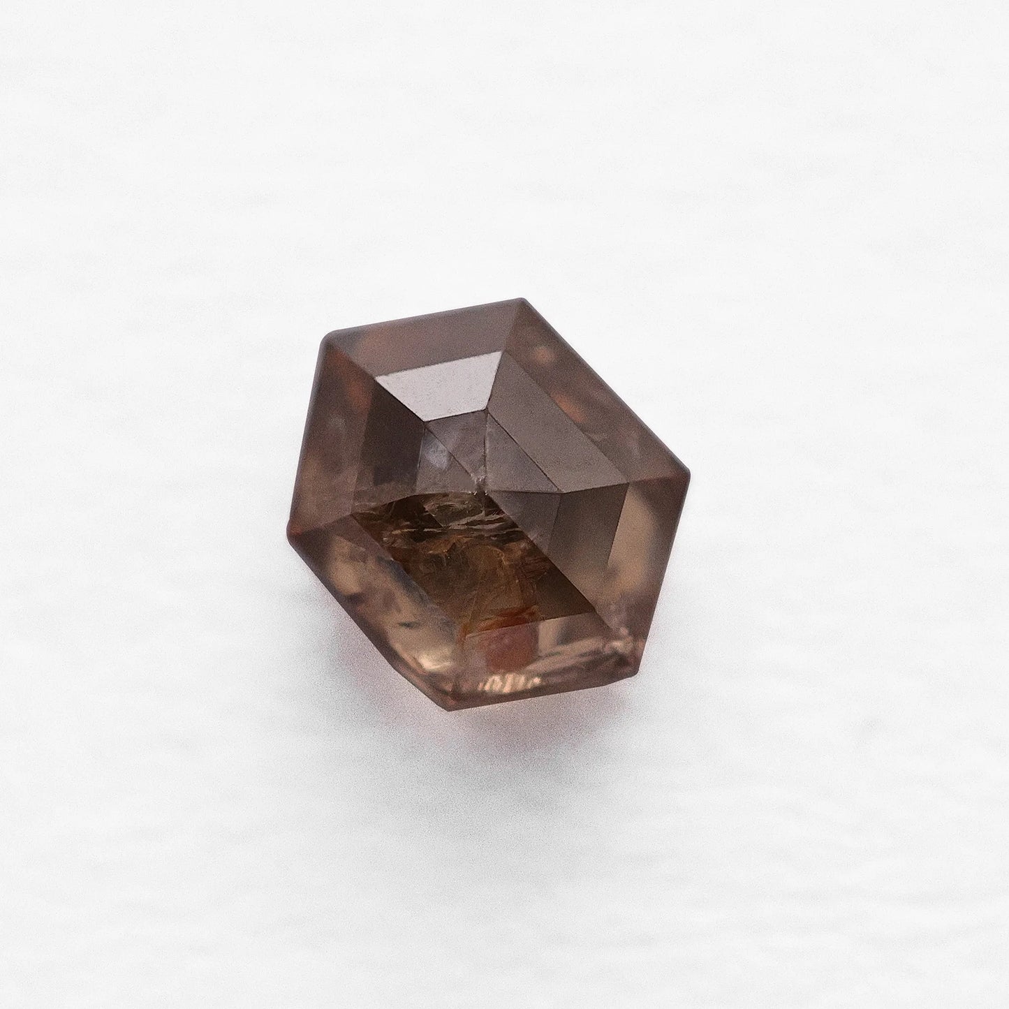 0.86 Ct Hexagon Brilliant Cut Salt and Pepper Diamond
