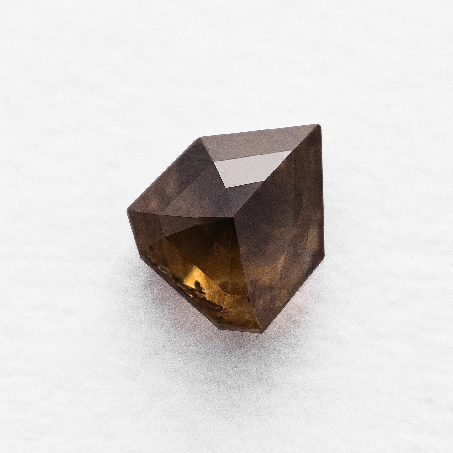 1.01 Ct Shield cut Brilliant Cut Salt and Pepper Diamond