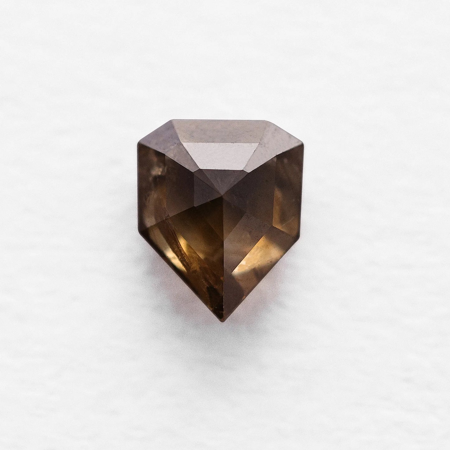 1.01 Ct Shield cut Brilliant Cut Salt and Pepper Diamond