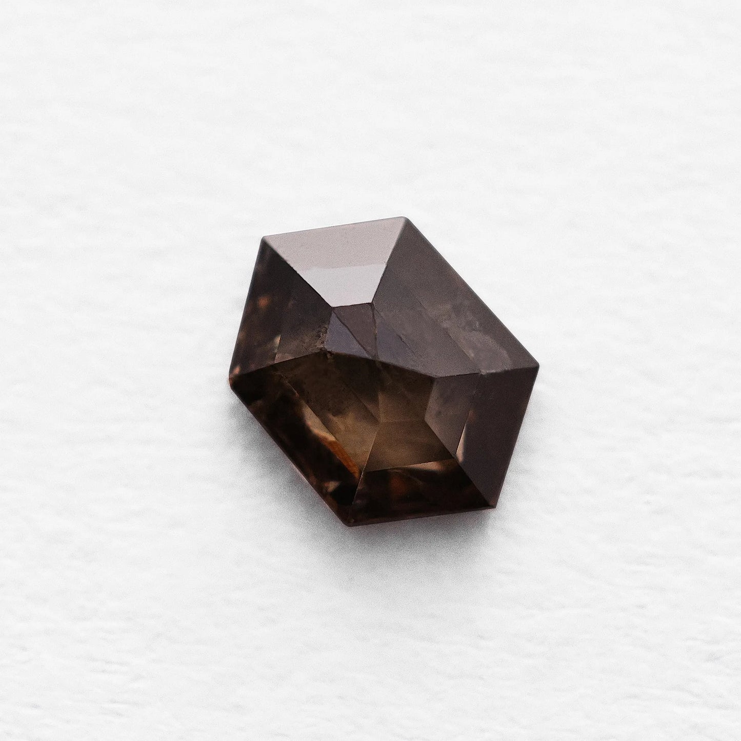 0.72 Ct Hexagon Brilliant Cut Salt and Pepper Diamond
