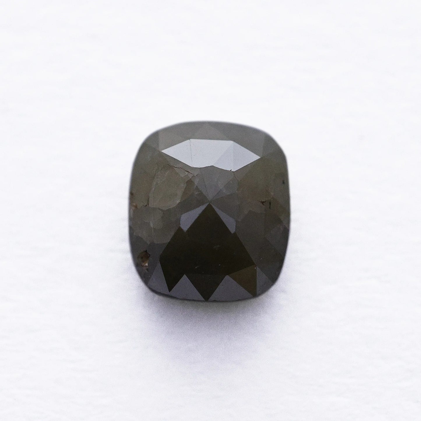 1.67 Ct Cushion Brilliant Cut Salt and Pepper Diamond