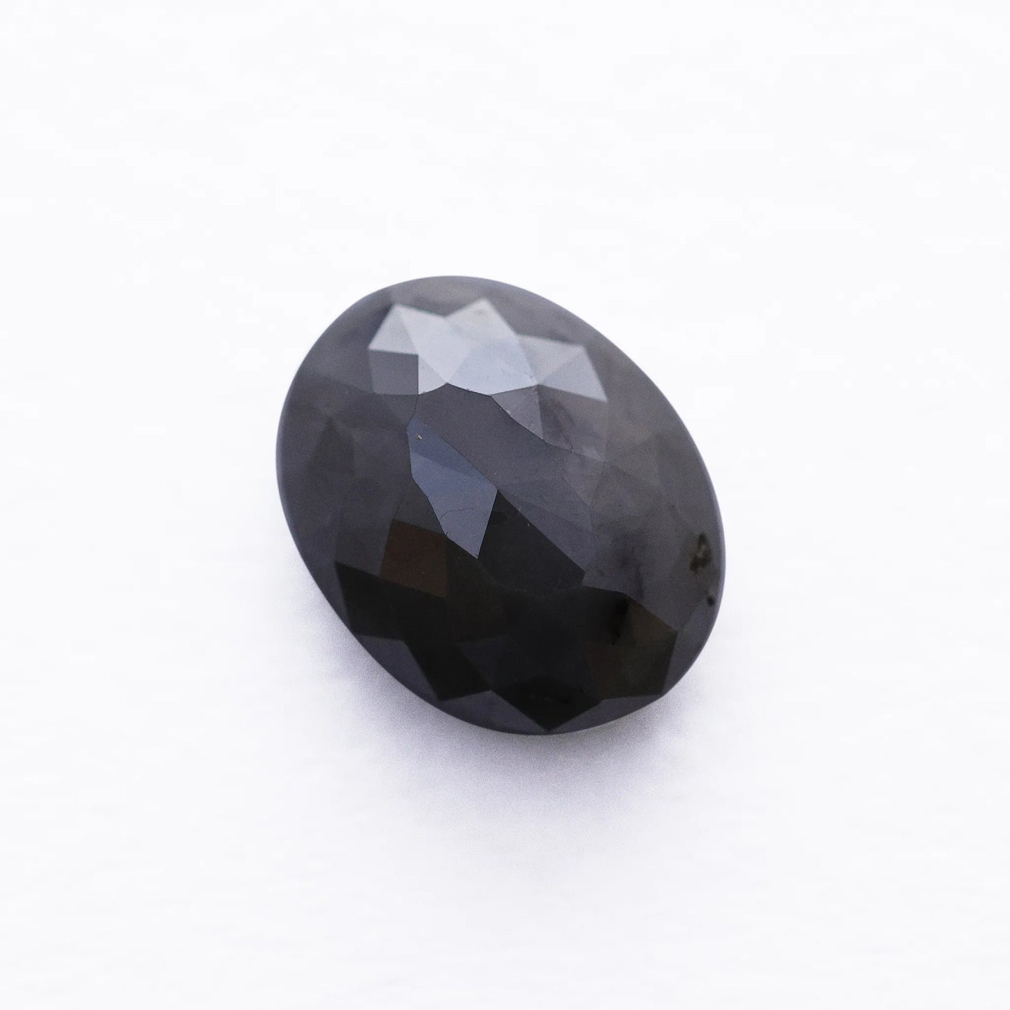 4.73 Ct Oval Brilliant Cut Salt and Pepper Diamond