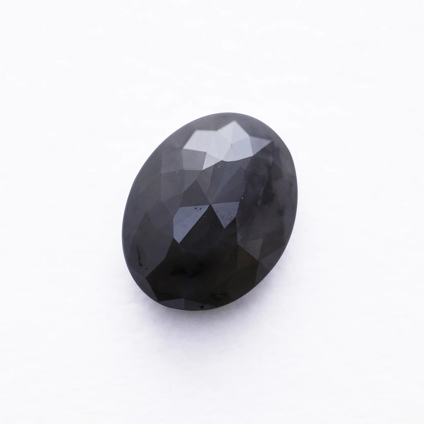 4.73 Ct Oval Brilliant Cut Salt and Pepper Diamond