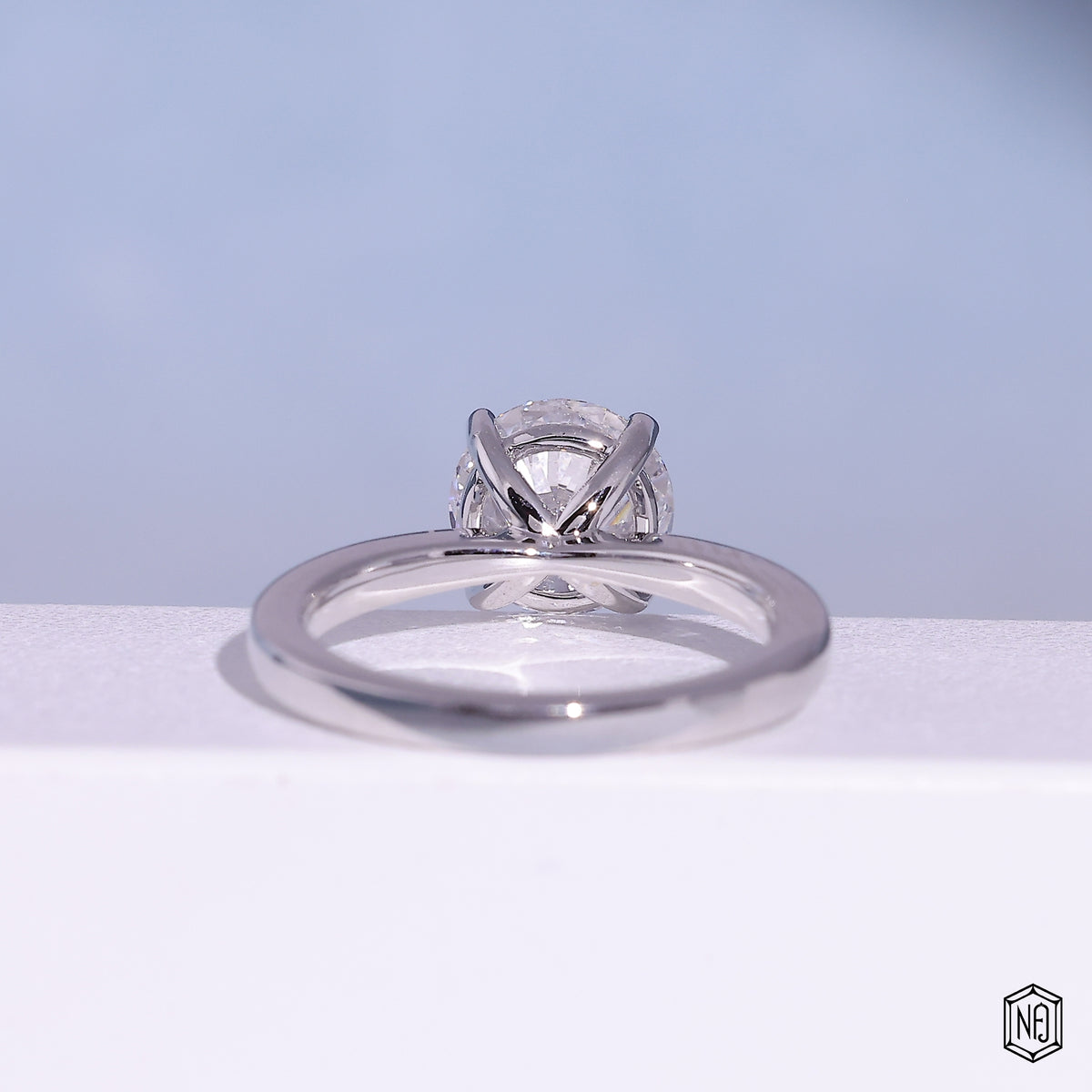 Round Diamond Engagement Ring with Classic Solitaire Setting