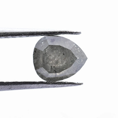 1.06 Ct Pear  Salt and Pepper Diamond