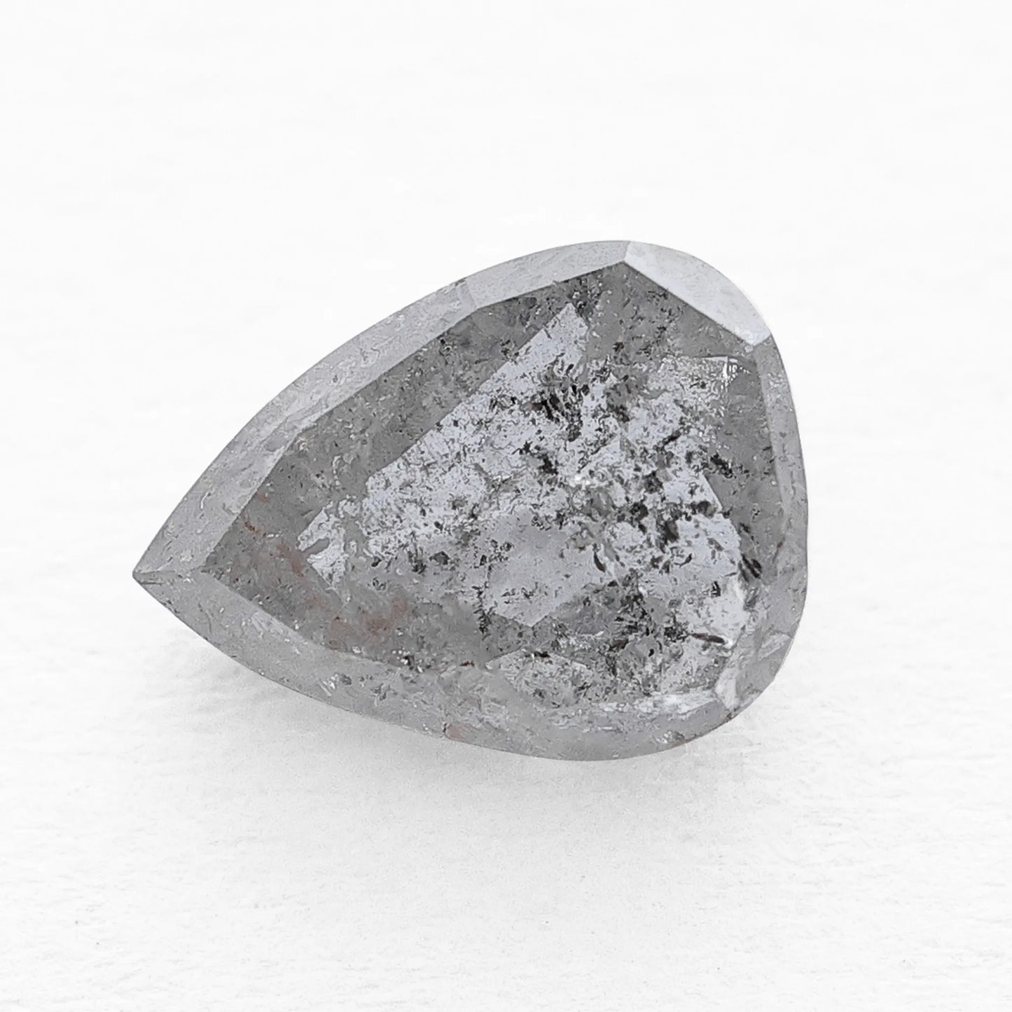 0.93 Ct Pear  Salt and Pepper Diamond