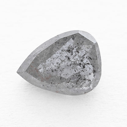 0.93 Ct Pear  Salt and Pepper Diamond