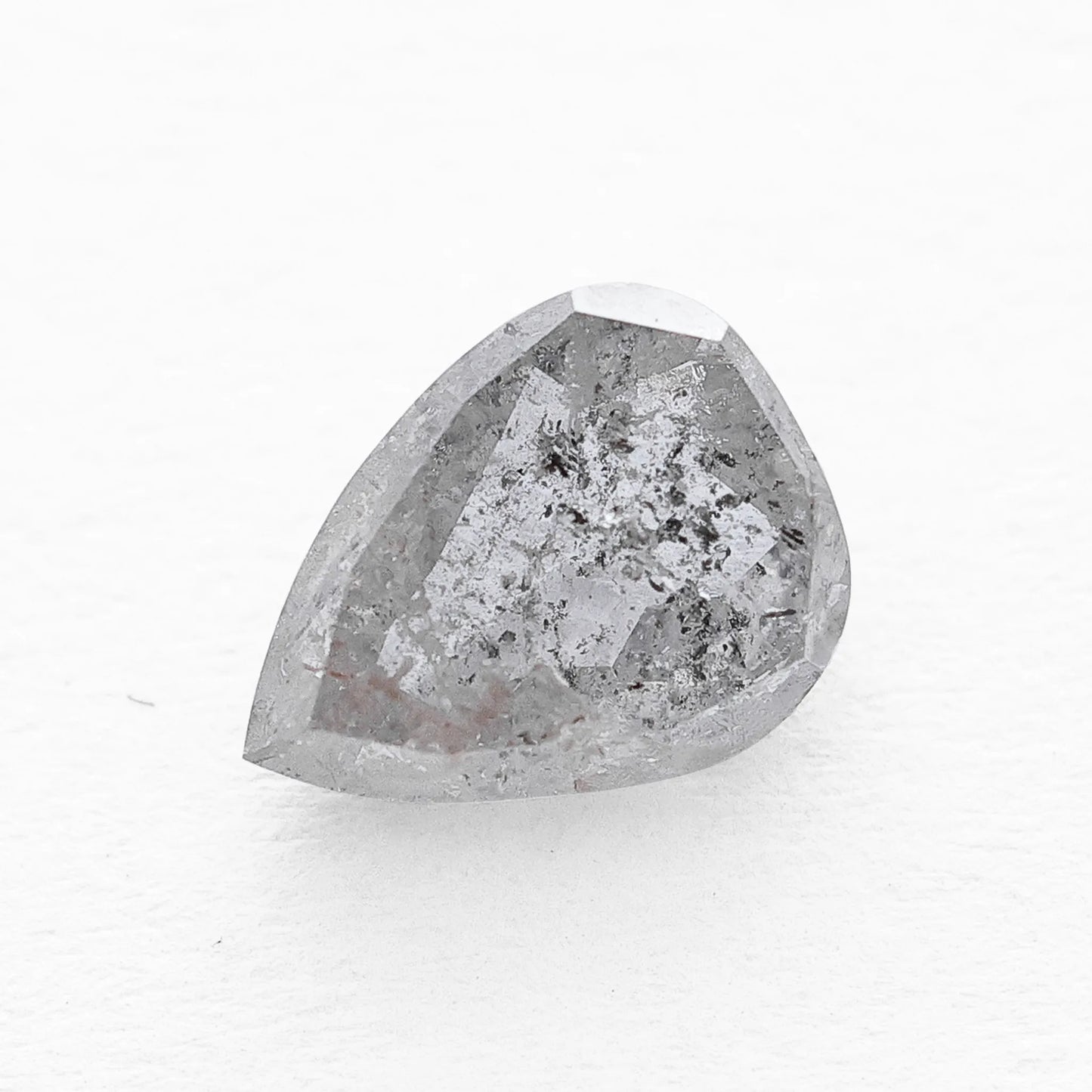 0.93 Ct Pear  Salt and Pepper Diamond