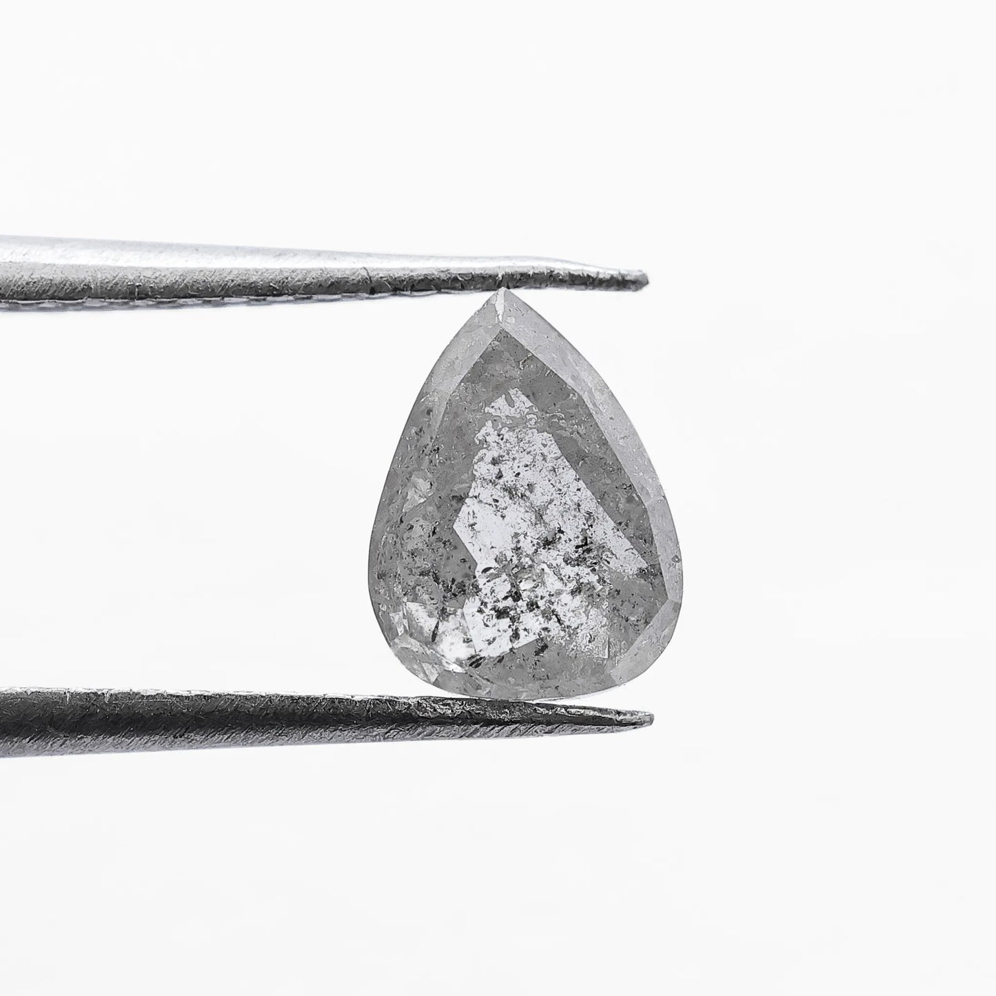 0.93 Ct Pear  Salt and Pepper Diamond
