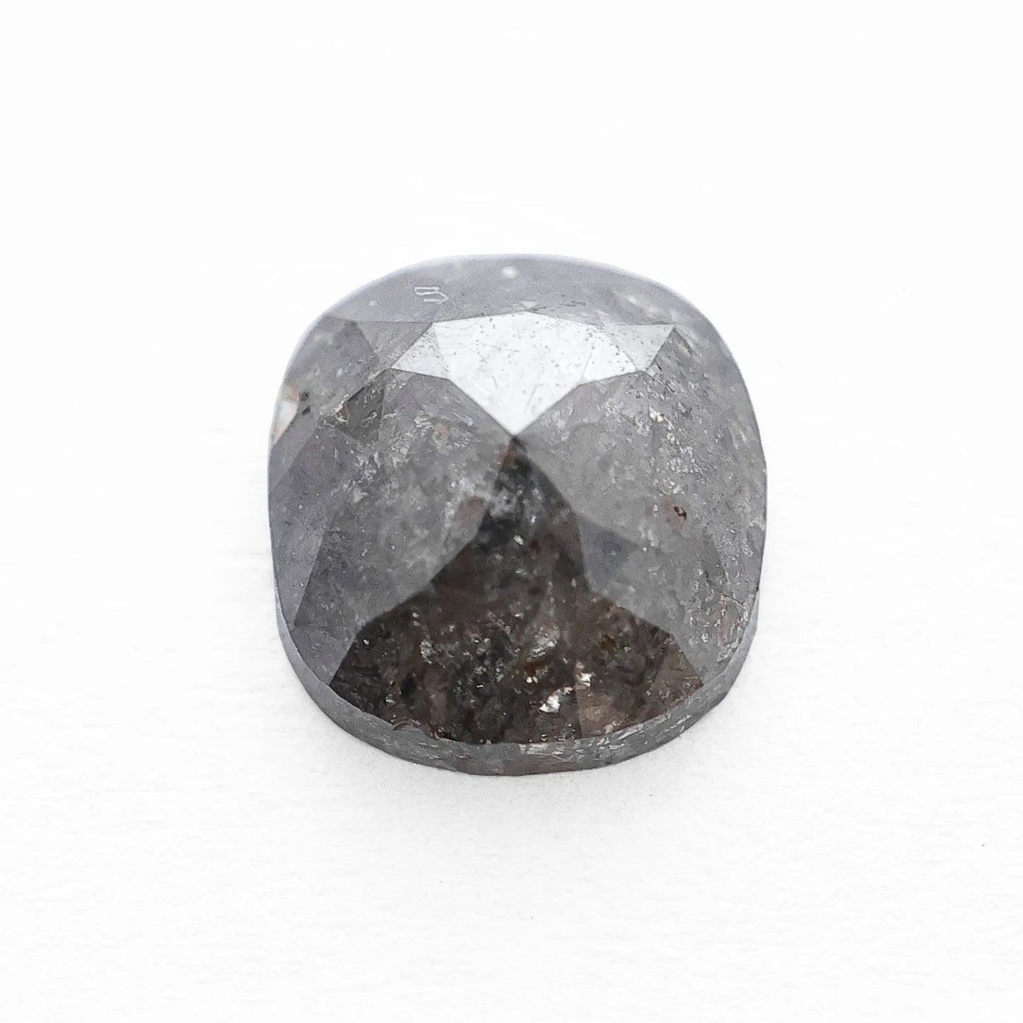 1.05 Ct Cushion Rose Cut  Salt and Pepper Diamond